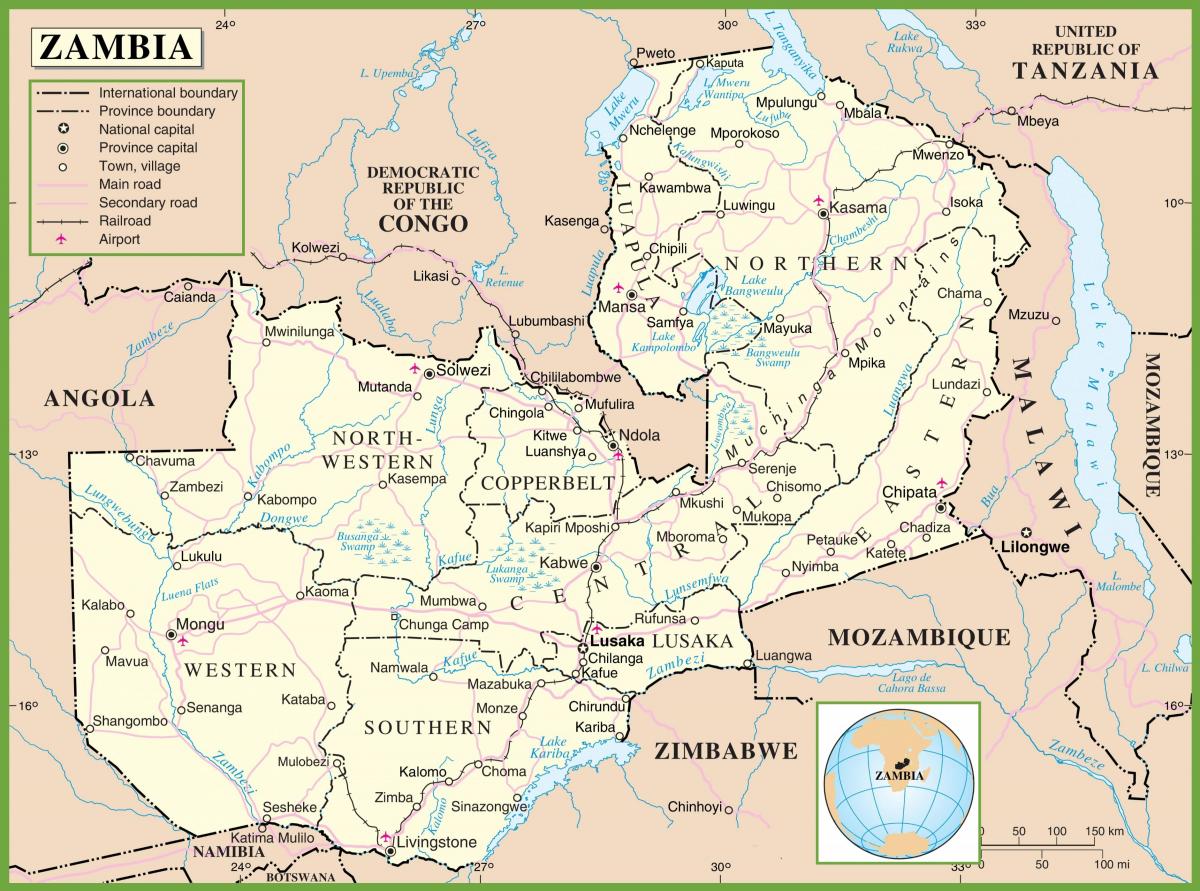 kartet i Zambia